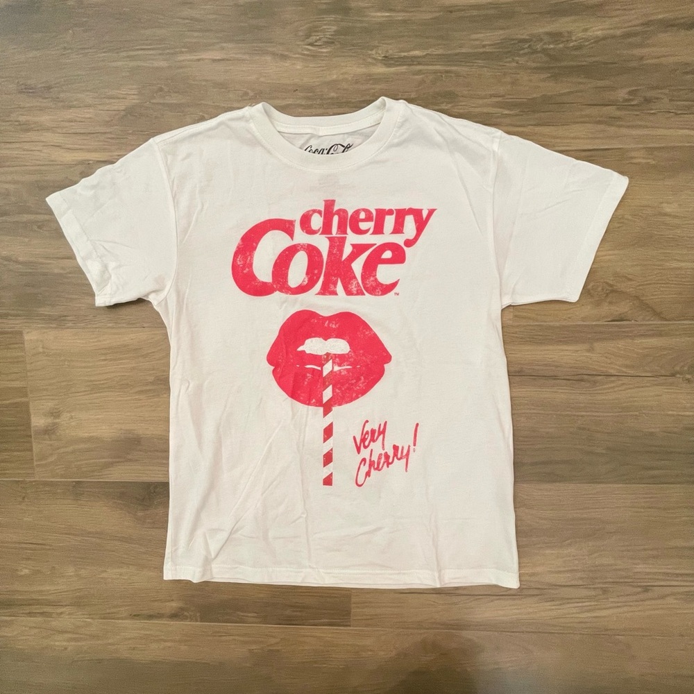 Coca Cola White and Red Short Sleeve Tee